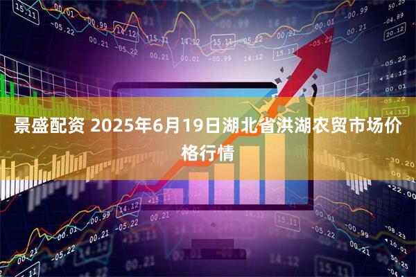 景盛配资 2025年6月19日湖北省洪湖农贸市场价格行情
